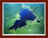 Aerial image of [5908] Rush in Montmorency, MI with Cherry Wood frame