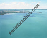 Aerial image of [5911] L'Anse Creuse Bay in Macomb, MI with Canvas Wrap frame