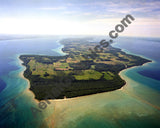 Aerial image of [5913] Old Mission Peninsula Point in Grand Traverse, Mi with No frame