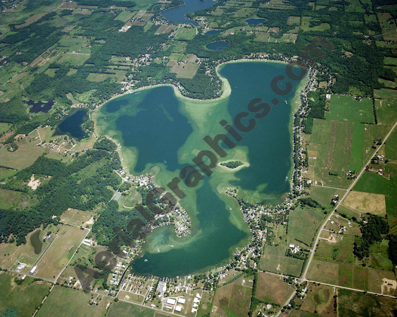 Aerial image of [5917] CLEAR LAKE in STEUBEN, IN with No frame