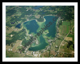 Aerial image of [5917] CLEAR LAKE in STEUBEN, IN with Black Metal frame