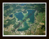 Aerial image of [5917] CLEAR LAKE in STEUBEN, IN with Black Wood frame