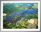 Aerial image of [5922] PONTIAC LAKE in OAKLAND, MI with Silver Metal frame