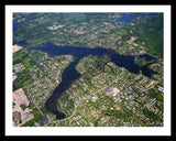 Aerial image of [5926] WOLVERINE LAKE in OAKLAND, MI with Black Metal frame