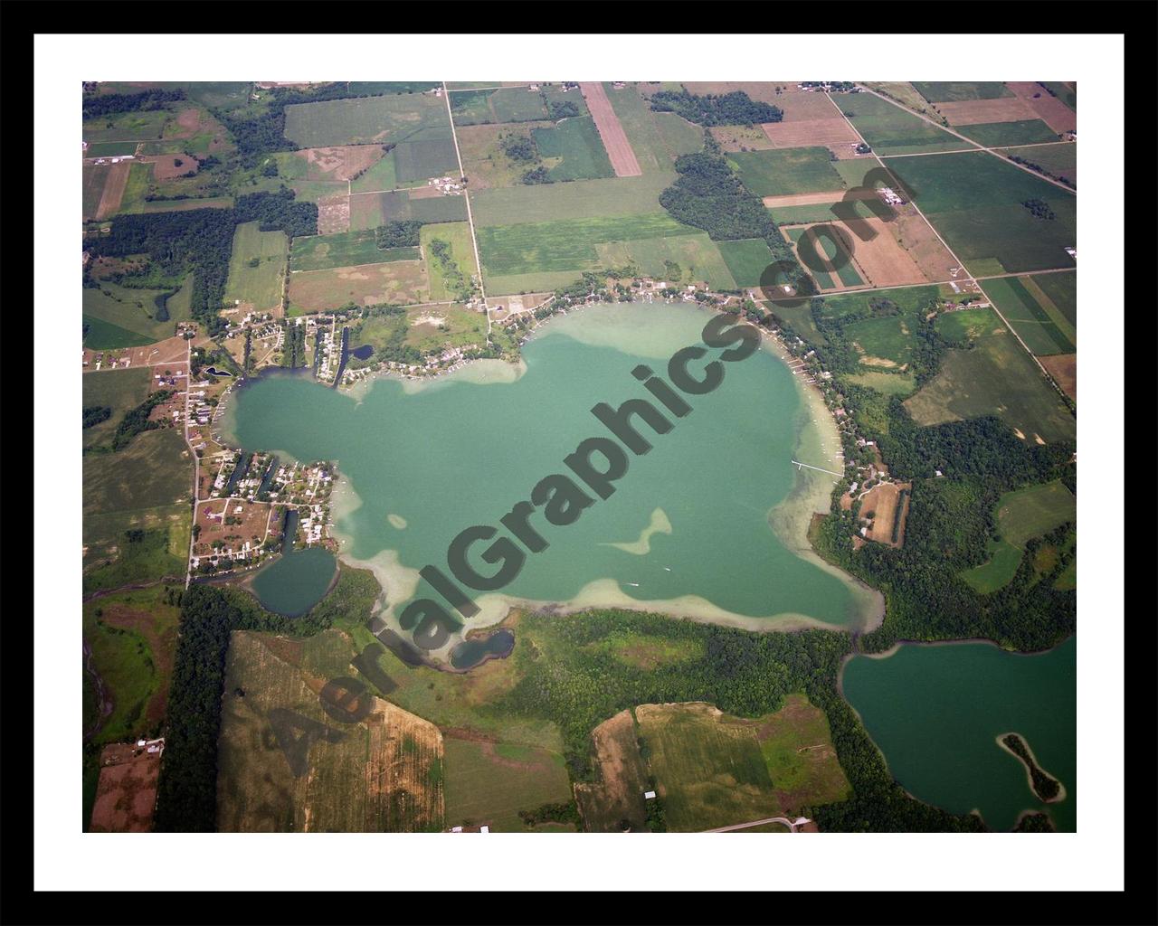 Aerial image of [594] Oliver Lake with Black Metal frame