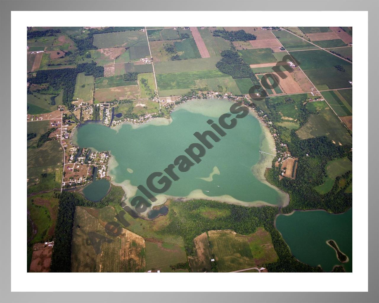 Aerial image of [594] Oliver Lake with Silver Metal frame