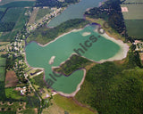 Aerial image of [595] Oliverda Lake in Branch, MI with No frame