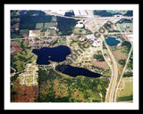 Aerial image of [604] Big & Little Otter Lakes with Black Metal frame