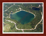 Aerial image of [605] Owasippe Lake in Muskegon, MI with Cherry Wood frame