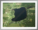 Aerial image of [637] Pine Lake in Kent, MI with Silver Metal frame