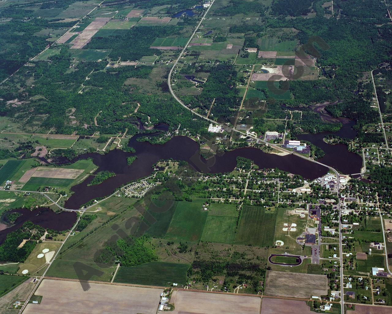 Aerial image of [667] Ross Lake in Gladwin, MI with No frame