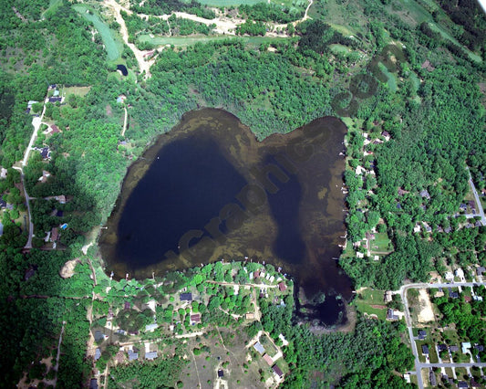 Aerial image of [795] Tioga Lake in Livingston, MI with No frame