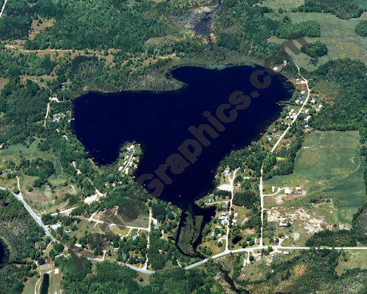 Aerial image of [797] Todd Lake in Osceola, MI with No frame