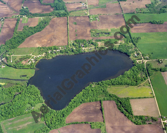 Aerial image of [807] Tupper Lake in Ionia, MI with No frame