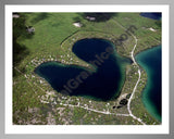 Aerial image of [814] Little Twin Lake in Kalkaska, MI with Silver Metal frame