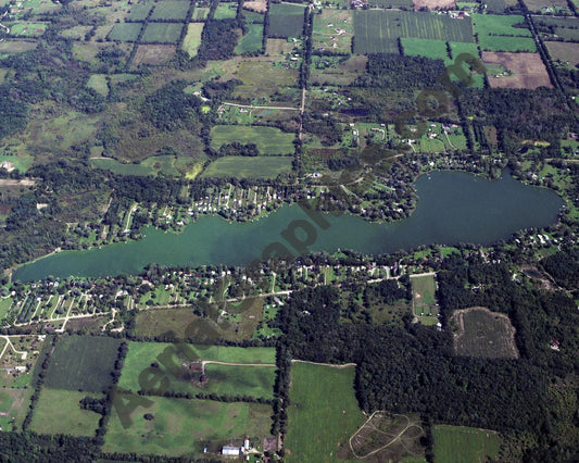 Aerial image of [819] Tyrone Lake in Livingston, MI with No frame