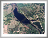 Aerial image of [885] Woods Lake in Osceola, MI with Silver Metal frame