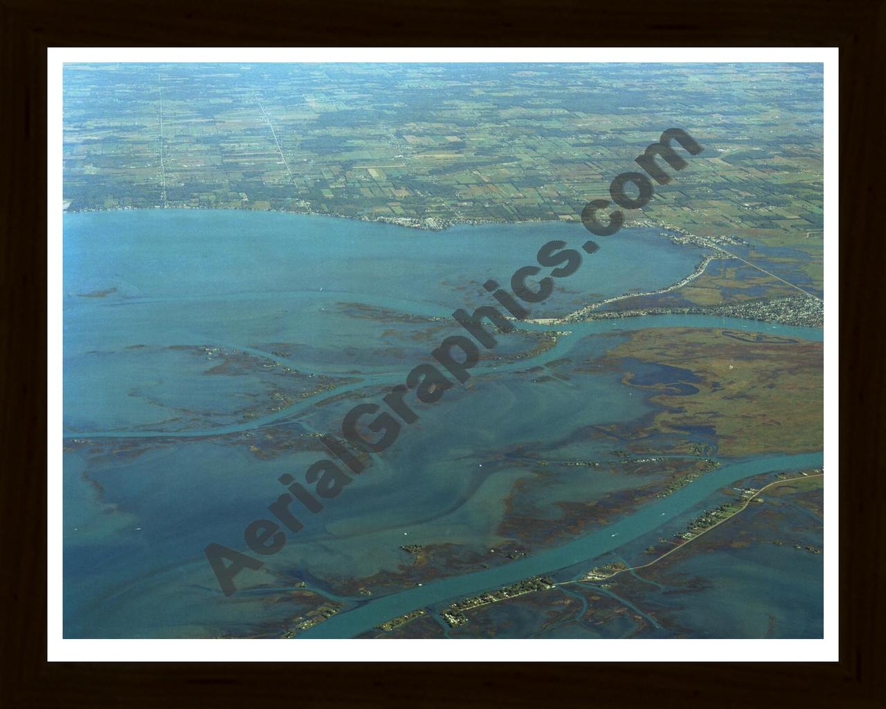 Aerial image of [907] Anchor Bay and Flats with Black Wood frame