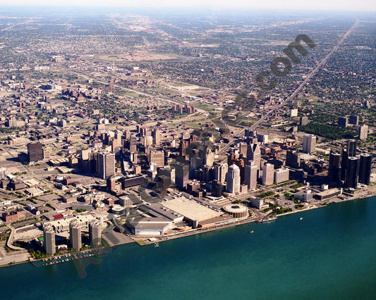 Aerial image of [916] Detroit, Michigan with No frame