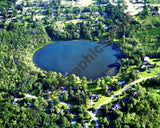 Aerial image of [922] Middleboro Lake with Canvas Wrap frame