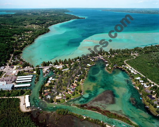 Aerial image of [934] Torch Lake (South End) in Antrim, MI with No frame