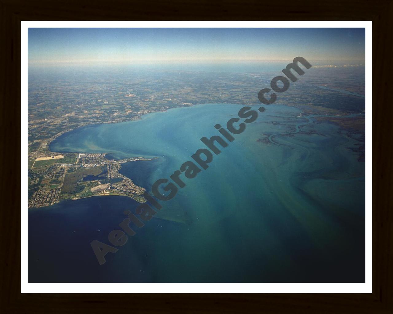 Aerial image of [966] Anchor Bay with Black Wood frame