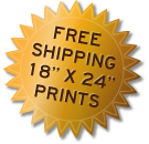 Free Shipping on 18 x 24 prints