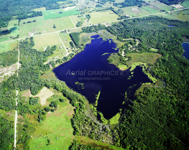 Merrill Lake in Mecosta County, Michigan