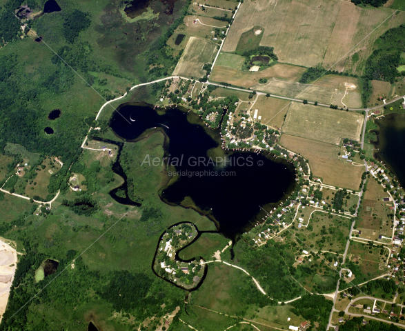 Deep Lake in Lenawee County, Michigan