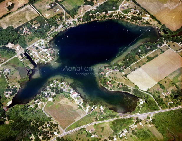 Omena Lake in St Joseph County, Michigan