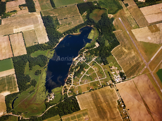 Minnewaukan Lake in St Joseph County, Michigan