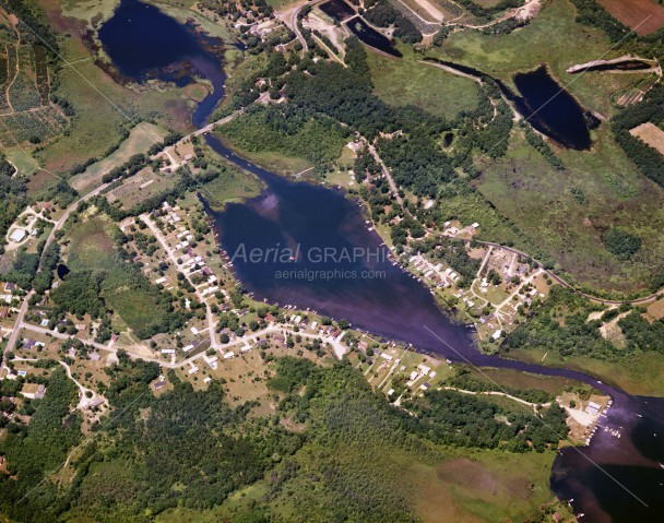 Olcott Lake in Jackson County, Michigan