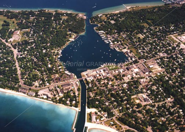 Round Lake in Charlevoix County, Michigan