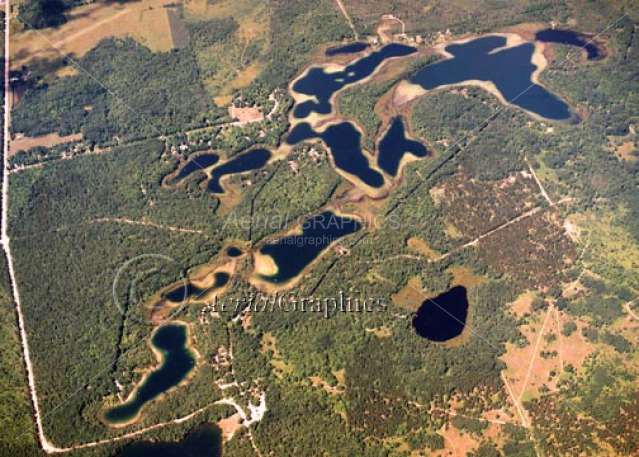 Twin Lakes in Cheboygan County, Michigan