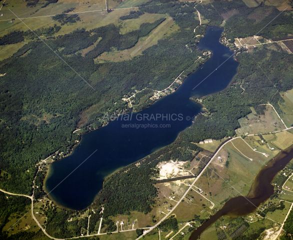 Long Lake in Cheboygan County, Michigan