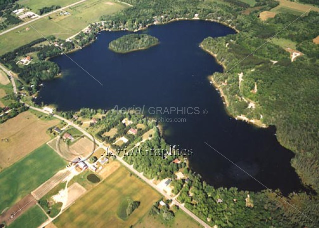 Big Lake in Otsego County, Michigan