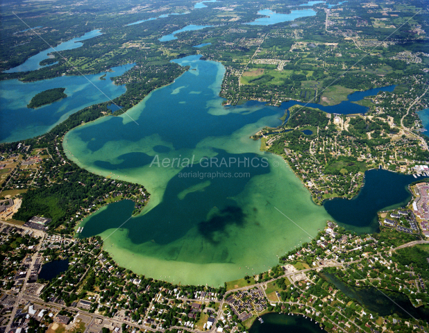 Cass Lake in Oakland County, Michigan