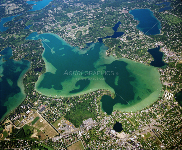 Cass Lake in Oakland County, Michigan