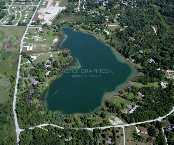 Fish Lake in Livingston County, Michigan