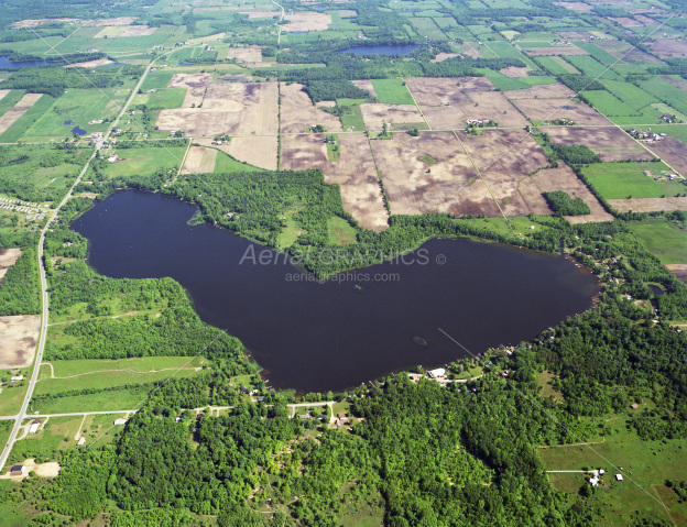 Base Line Lake in Allegan County, Michigan