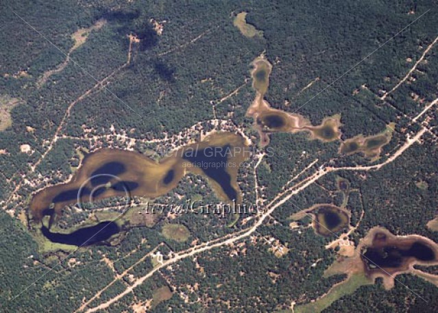 Chain Lakes in Iosco County, Michigan