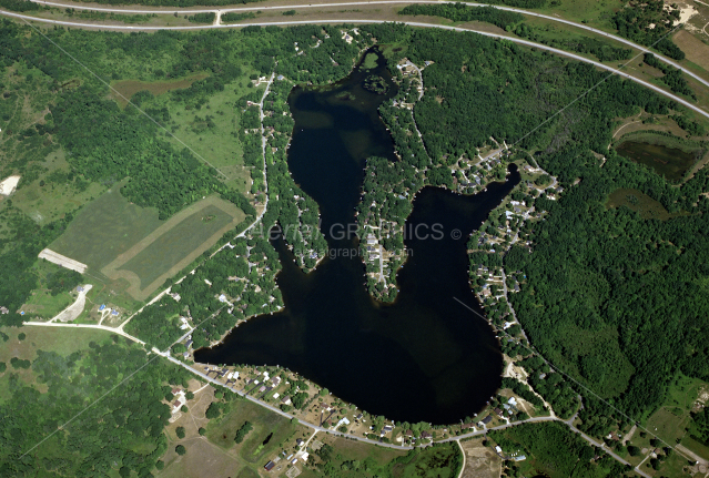 Five Lakes in Clare County, Michigan