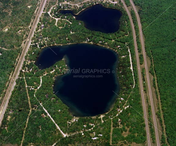 Heart Lake in Otsego County, Michigan