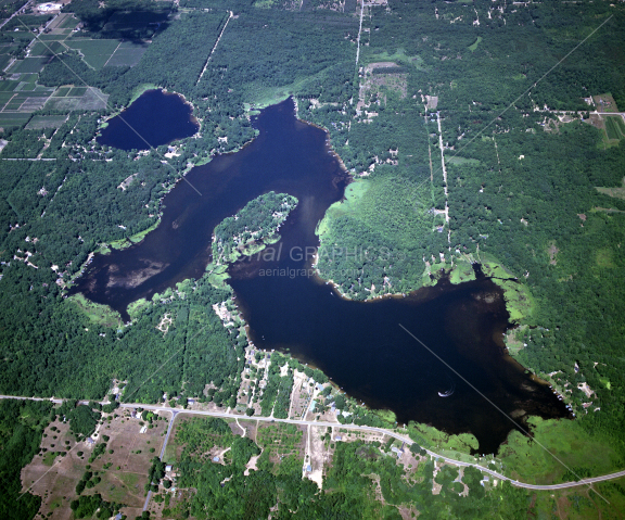 Saddle Lake in Van Buren County, Michigan