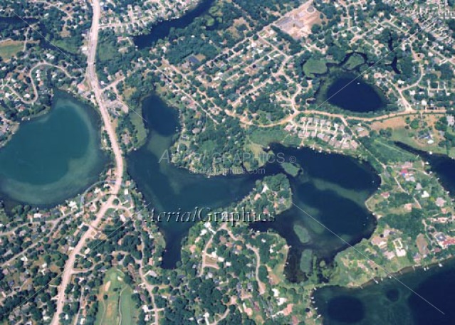 Mohawk Lake & Wormer Lake in Oakland County, Michigan