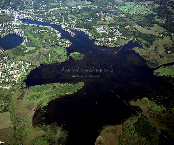 Center Lake in Jackson County, Michigan