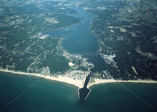 Lake Macatawa in Ottawa County, Michigan