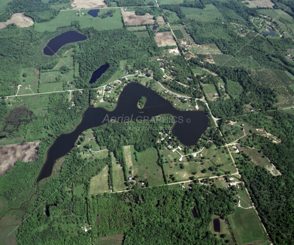 Upper Jeptha Lake in Van Buren County, Michigan