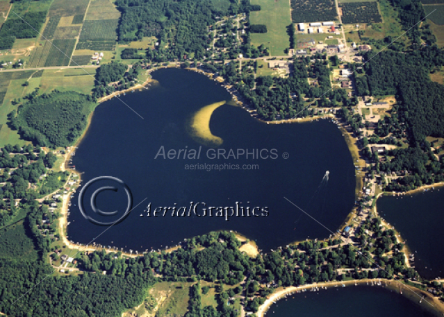 Round Lake in Van Buren County, Michigan