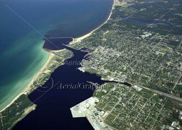 Pere Marquette Lake in Mason County, Michigan